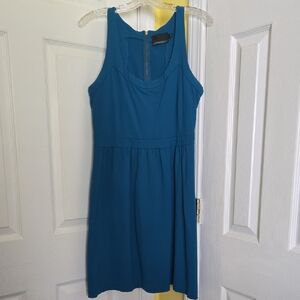 Cynthia Rowley Teal Sleeveless Fit-and-Flare Mini Dress